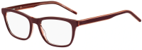 Hugo Damen Brillenfassung HG1250 0T5 52mm - Bordeaux Rechteck Kunststoff Vollrand