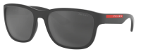 Prada Sport Herren Sonnenbrille PS01US Active 59mm - Grau Matt Verspiegelt