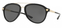 Versace VE4341 GB1/87 58mm Sonnenbrille - Schwarz Gold Medusa Pilot - Unisex