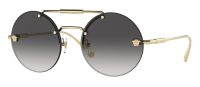 Versace VE2244 1002/8G 56mm - Unisex Sonnenbrille - Gold Rahmen Grau Gradient