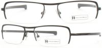 Freudenhaus Brillenfassung Drake 1 BLK-BLK 52mm Titanium schwarz Halbrand - Unisex