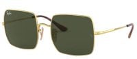 Ray-Ban RB1971 9147/31 54mm Square Sonnenbrille - Unisex - Gold/Gru?n