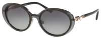 Bvlgari Sonnenbrille BV6117 53mm - Damen - Schwarz Transparent/Gold - Grau Verlaufend