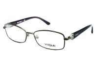 Vogue Damen Brillenfassung VO3845-B 548-S 54mm - Strasssteine Vollrand - Silber Violett