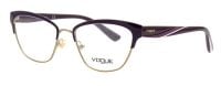 Vogue Brillenfassung VO4033 5028 51mm - Lila Gold Kunststoff Vollrand für Damen und Herren