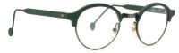 Vintage l.a.Eyeworks Unisex Sonnenbrille Felix 531 - Grün Silber 131mm