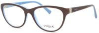 Vogue Damen Brillenfassung VO2938B 2011 54mm - Braun-Hellblau - Kunststoff Vollrand