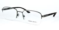 Giorgio Armani AR5048 3108 53mm Halbrand Brillenfassung - Silber Kunststoff für Damen und Herren