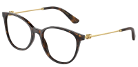 Dolce&Gabbana DG3363 502 52mm Damen Brillenfassung - Havana Braun - Kunststoff