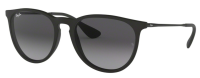 Ray-Ban Sonnenbrille RB4171 622/8G 54mm Erika - Unisex - Schwarz Matt, Grau Verlaufende Gläser