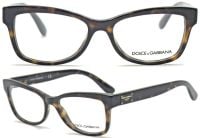 Dolce&Gabbana Brillenfassung DG3254 502 52mm - Havana Braun Kunststoff Vollrand - Unisex