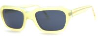 Freudenhaus Unisex Sonnenbrille Harry:jelly 123mm - Gelb Transparent mit Blauen Gläsern