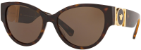 Versace VE4368 108/73 56mm Sonnenbrille - Damen Havana Braun Cat Eye