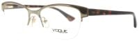 Vogue Eyewear VO3917 848 52mm - Gold Braun Metall Halbrand - Unisex