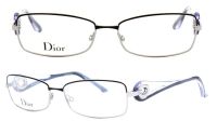 Dior Damen Brillenfassung CD3754 O6W 55mm - Silber Vollrand - Design Glasses