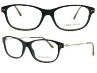 Giorgio Armani Damen Brillenfassung AR7007 5017 54mm - Schwarz Gold Vollrand