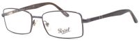 Persol Unisex Brillenfassung PO2358-V 796 54mm - Grau Metallic Vollrand Metall