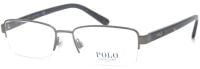 Polo Ralph Lauren Brillenfassung PH1159 9050 54mm - Silber Metall Halbrand - Für Damen und Herren