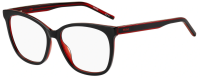 Hugo Damen Brillenfassung HG1251 OIT 53mm - Cat Eye - Schwarz Rot Transparent - Kunststoff