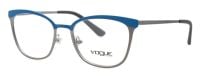 Vogue Brillenfassung VO3999 998-S 50mm Blau Silber Metall Vollrand 106 19