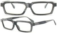 Proksch´s Brillenfassung A35 49mm Grau Kunststoff Unisex Vollrand mit Etui